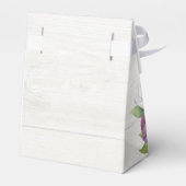 Lavender Peony Wood String of Lights Wedding Bedankdoosjes (Achterkant)