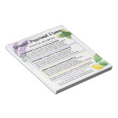 Lavender, Peppermint & Lemon Essential Oil Guide Notitieblok (Schuin)