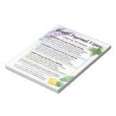 Lavender, Peppermint & Lemon Essential Oil Guide Notitieblok (Linkerzijde)
