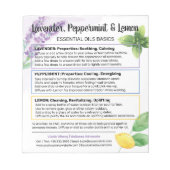 Lavender, Peppermint & Lemon Essential Oil Guide Notitieblok (Voorkant)