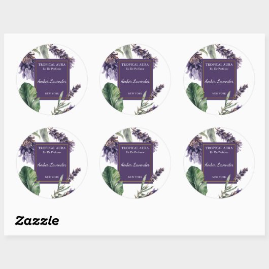 Lavender Perfume Label (Vel)