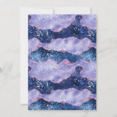 Lavender Periwinkle Marble Arch Muslim Wedding Kaart (Achterkant)