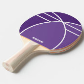 Lavender Personalized Ping Pong Paddle with Name Tafeltennisbatje (Voorkant Gekanteld)