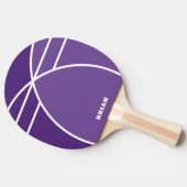 Lavender Personalized Ping Pong Paddle with Name Tafeltennisbatje (Zijkant)
