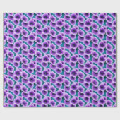 Lavender Petunia Flowers Cadeaupapier (Vlak)