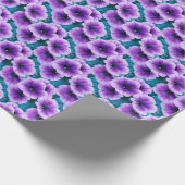 Lavender Petunia Flowers Cadeaupapier (Hoek)