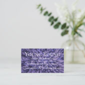 Lavender Photo Logo Paarse Essential Oils Visitekaartje (Staand voorkant)