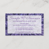Lavender Photo Logo Paarse Essential Oils Visitekaartje (Achterkant)