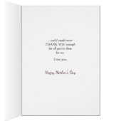 Lavender Pink Bouquet Oval Lijst Moederdag Card (Binnen (Rechts))