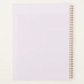 Lavender pink gold botanical foliage elegant planner (Achterkant)