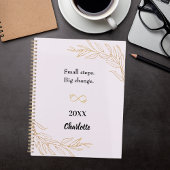 Lavender pink gold foliage motivational quote 2026 planner