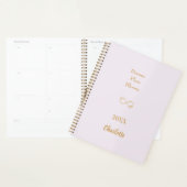 Lavender pink gold motivational quote 2026 planner (Display)