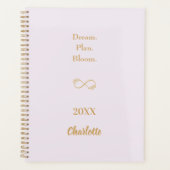 Lavender pink gold motivational quote 2026 planner (Voorkant)