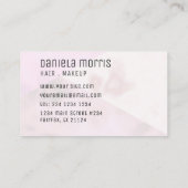 Lavender Pink Marble Geometric Hair Stylist Visitekaartje (Achterkant)
