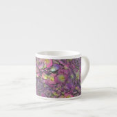 Lavender Pink Rose Petals Waterverf Espresso Kop (Voorkant rechts)