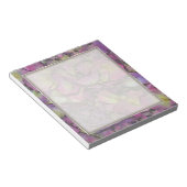 Lavender Pink Rose Petals Waterverf Notitieblok (Schuin)