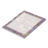 Lavender Pink Rose Petals Waterverf Notitieblok (Linkerzijde)