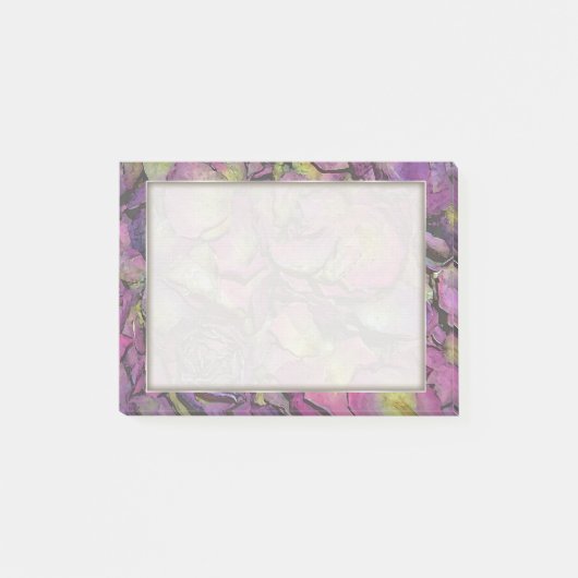 Lavender Pink Rose Petals Waterverf Post-it® Notes (Voorkant)