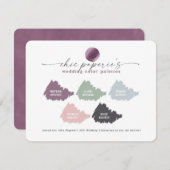 Lavender Pink Spring Wedding Color Palette Card (Voorkant / Achterkant)