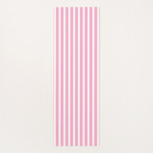 Lavender pink Vertical Stripped Yoga Mat (Achterkant)