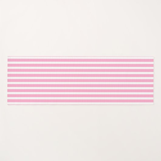 Lavender pink Vertical Stripped Yoga Mat (Voorkant (horizontaal))