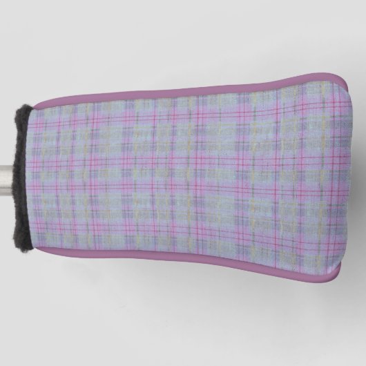 Lavender Plaid Artisan  Golfheadcover (Voorkant)