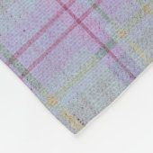 Lavender Plaid Cabin Harmony  Fleece Deken (Hoek)