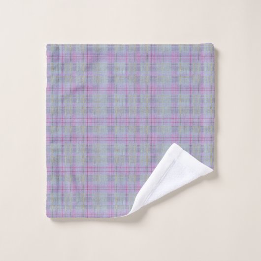 Lavender Plaid Harmony Bad Handdoek (Wasdoekje)