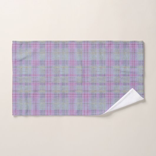 Lavender Plaid Harmony  Bad Handdoek (Handdoek)