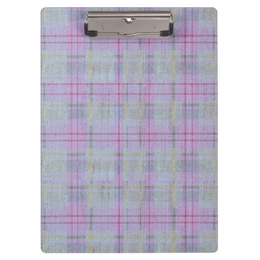 Lavender Plaid Harmony Klembord (Voorkant)