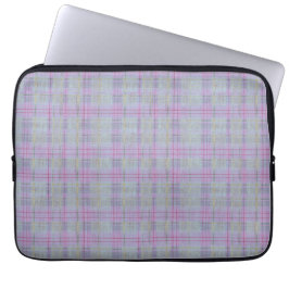 Lavender Plaid Harmony  Laptop Sleeve