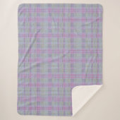 Lavender Plaid Harmony Sherpa Deken (Voorkant)
