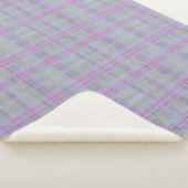 Lavender Plaid Harmony Sherpa Deken (3/4)