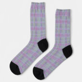 Lavender Plaid Harmony  Sokken (Links)
