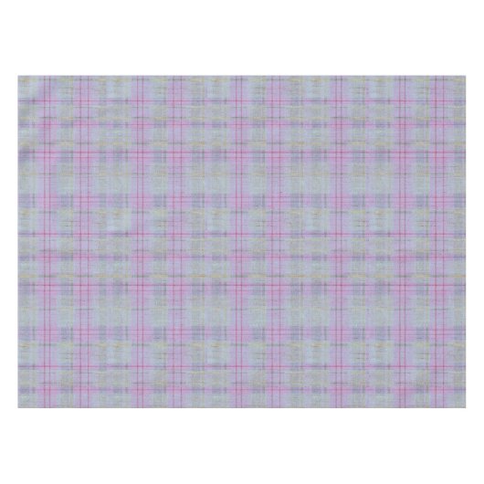 Lavender Plaid Harmony  Tafelkleed (Voorkant (Horizontaal))