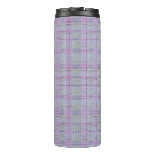 Lavender Plaid Harmony  Thermosbeker (Achterkant)
