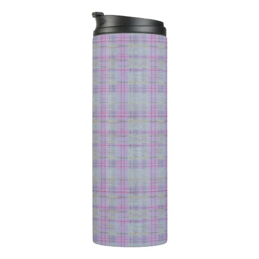 Lavender Plaid Harmony  Thermosbeker (Geroteerd rechts)