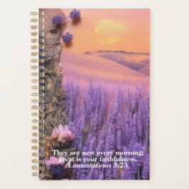 Lavender Planner Lamentations 3:23