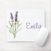  Lavender plant aanpasbaar mousepad Muismat (Met muis)