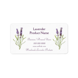 Lavender Plant Flowers Handmade Items Custom Etiket