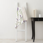 Lavender Plant Pattern Sherpa Fleece Blanket Sherpa Deken (In situ)