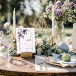 Lavender, Plum, Purple Arch Save the Date | Kaart
