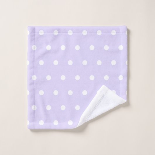 Lavender Polka Dot Bad Handdoek (Wasdoekje)