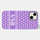 Lavender Polka Dots Case-Mate iPhone Case (Achterkant (horizontaal))
