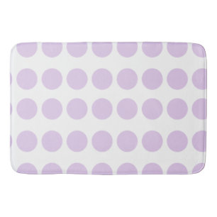 Lavender Polka Dots Design Badmat