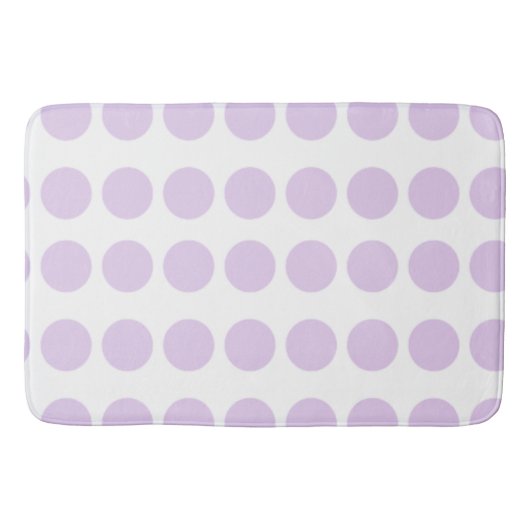 Lavender Polka Dots Design Badmat (Voorkant)