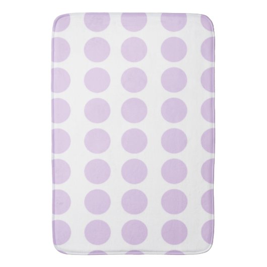 Lavender Polka Dots Design Badmat (Voorkant Verticaal)