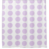 Lavender Polka Dots Design Douchegordijn (Voorkant)