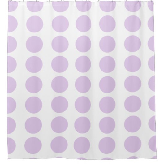 Lavender Polka Dots Design Douchegordijn (Voorkant)