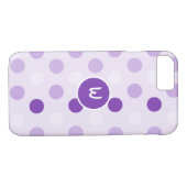  Lavender Polka Dots Hoesje-Mate iPhone Case (Achterkant (Horizontaal))